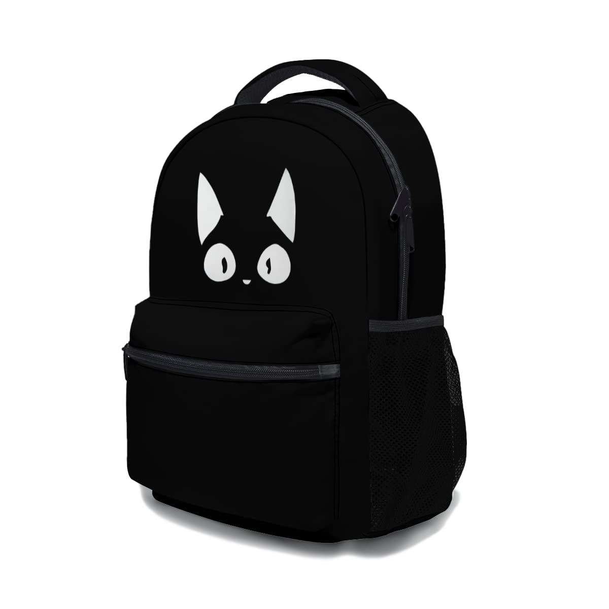 Amazon.co.jp: おもしろ猫顔 黒ニャンコ ネコ リュック レディース